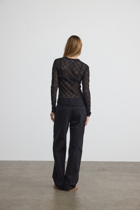 Noisy may nmjudith l/s lace top noos